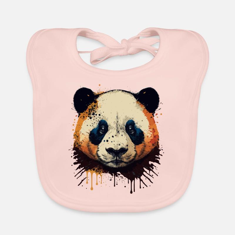 Panda mignon Bavoir bio Bébé