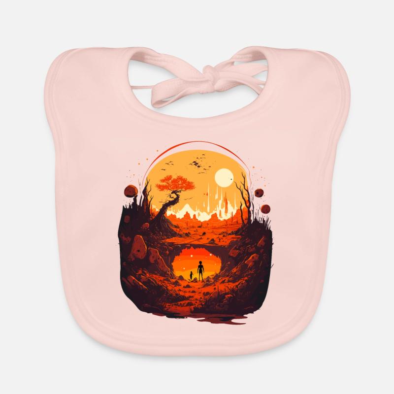 Créature extraterrestre Bavoir bio Bébé