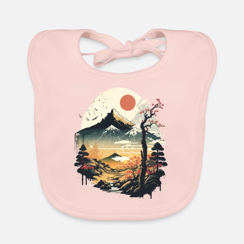 Japanischer Ventilator Baby Bio-Lätzchen