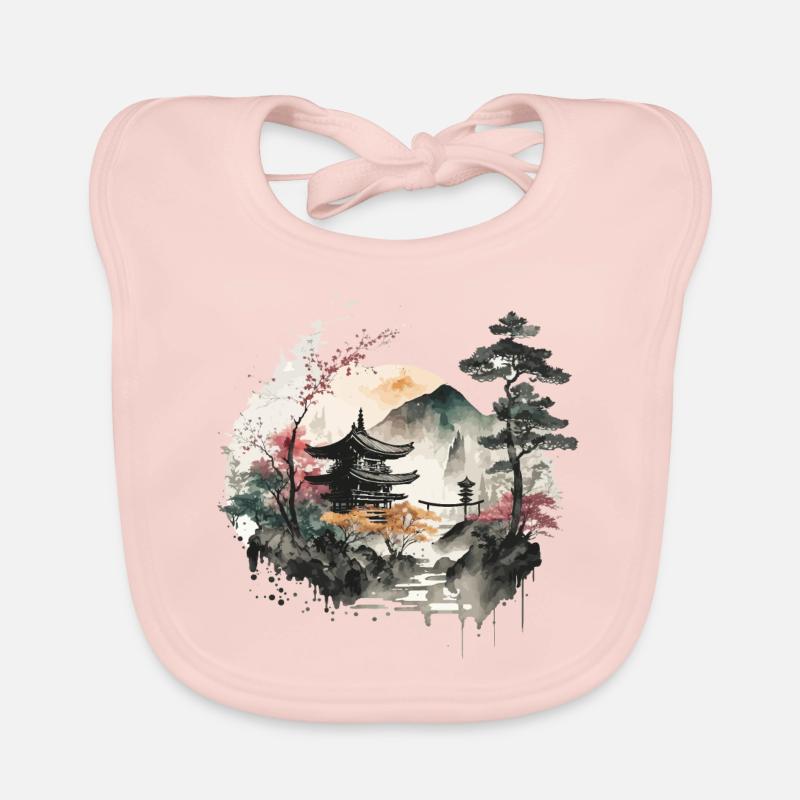 Sakura - Baby Bio-Lätzchen - Rose