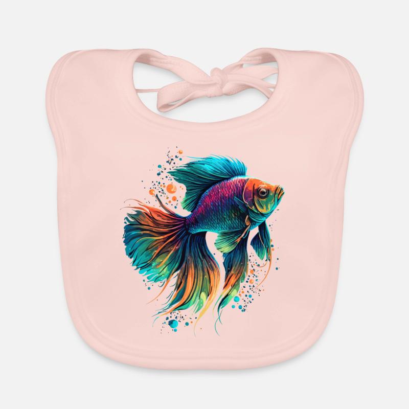 Aquarium Fish Organic Baby Bibs