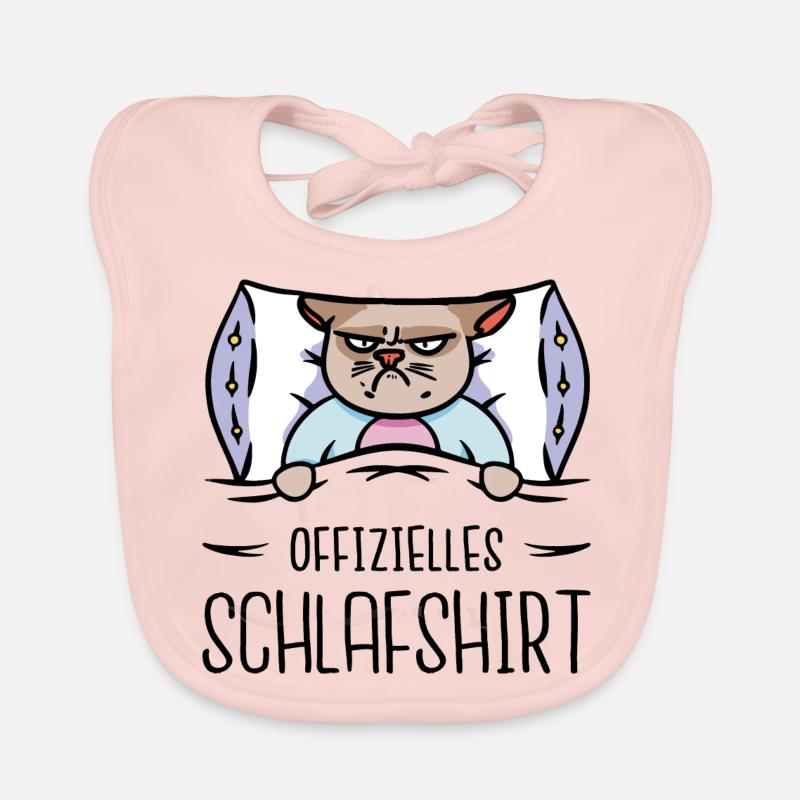 Feierabend Wochenende Langschläfer Schlafmütze Baby Bio-Lätzchen
