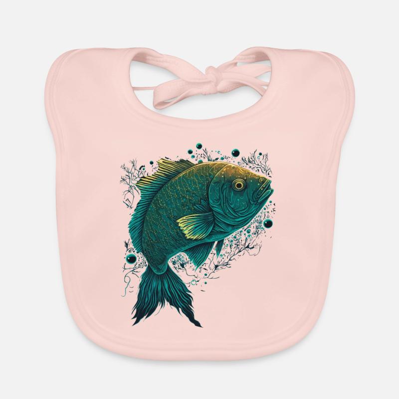 Fishermen Fish Organic Baby Bibs