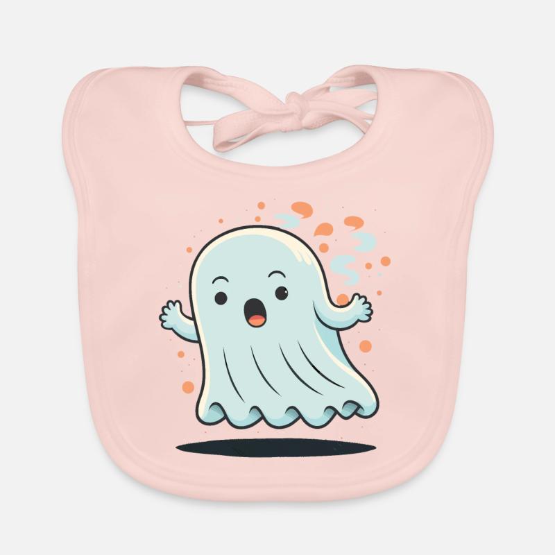 Shocked Ghost Organic Baby Bibs