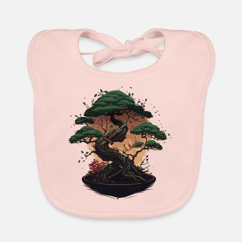 Tiny Bonsai Tree Organic Baby Bibs