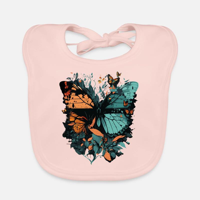 Énorme papillon Bavoir bio Bébé