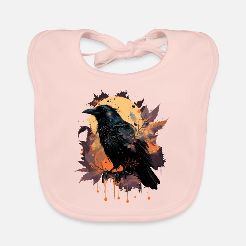 Observer Crow Organic Baby Bibs