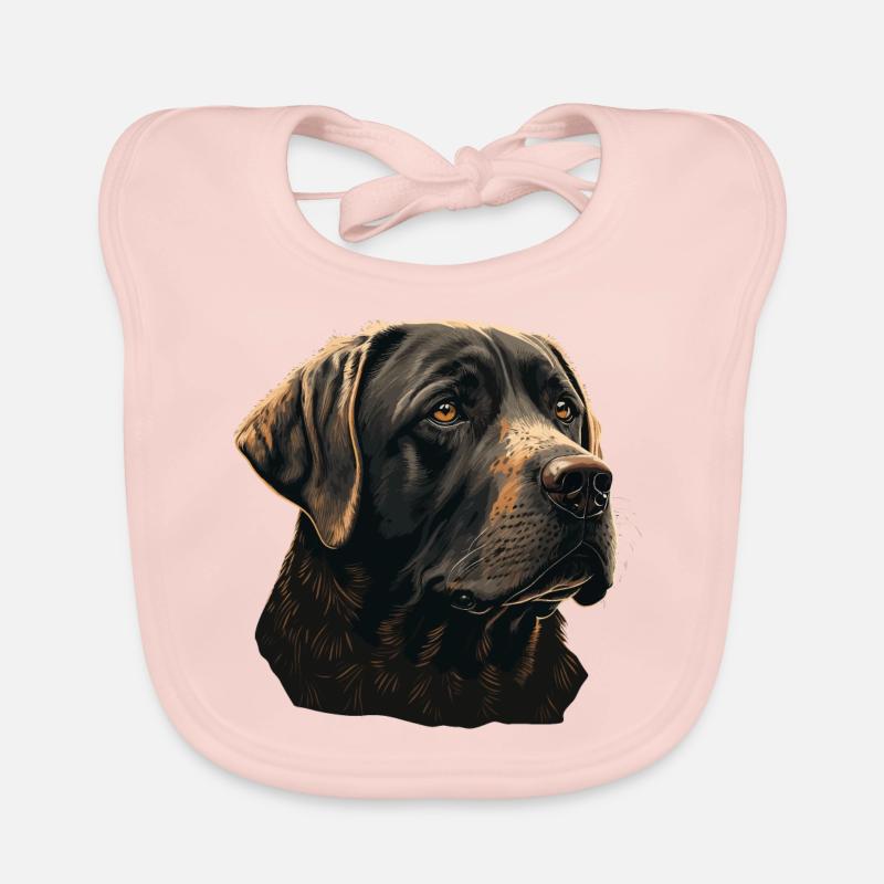 Grand Labrador Retriever Bavoir bio Bébé