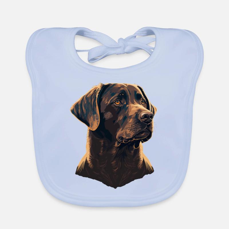 Tapferer Labrador Retriever Baby Bio-Lätzchen