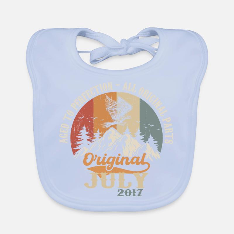 Juli 2017 Geburtstagsgeschenk Juli 2017 Original Baby Bio-Lätzchen