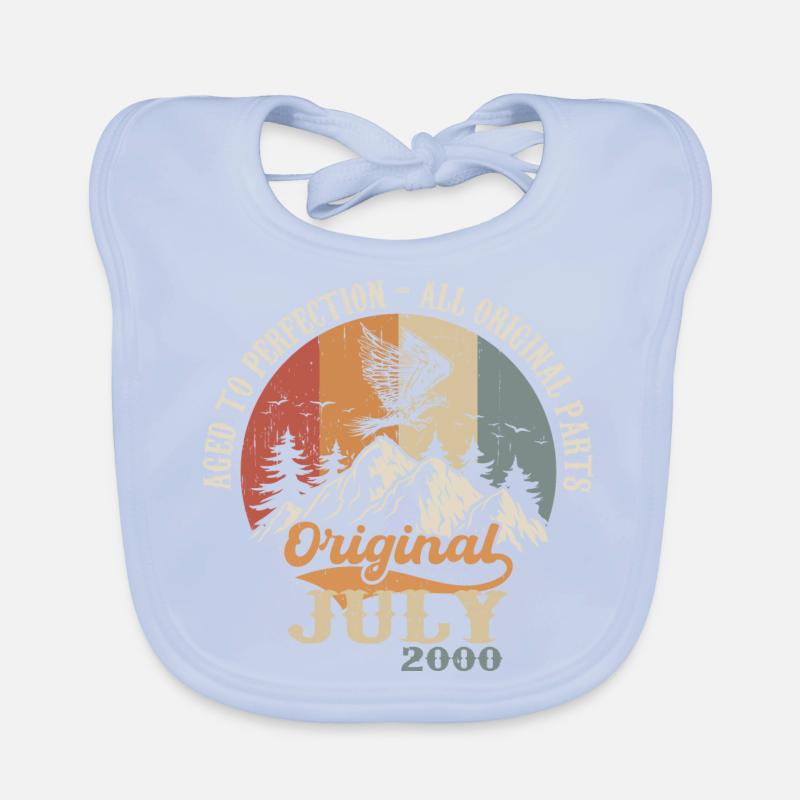 Juli 2000 Geburtstagsgeschenk Juli 2000 Original Baby Bio-Lätzchen