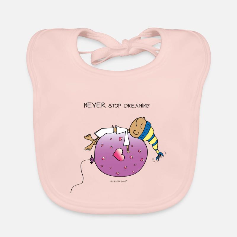 Never Stop Dreaming - Baby Bio-Lätzchen - Rose