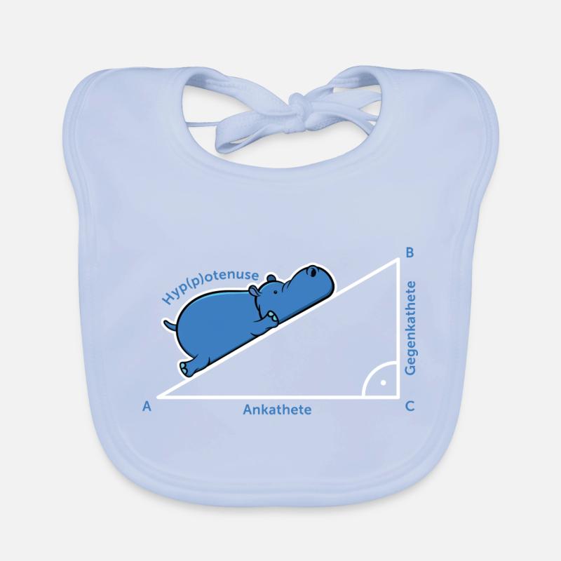Hyppotenuse Pythagoras Mathe Hippo Lehrer Geschenk Baby Bio-Lätzchen
