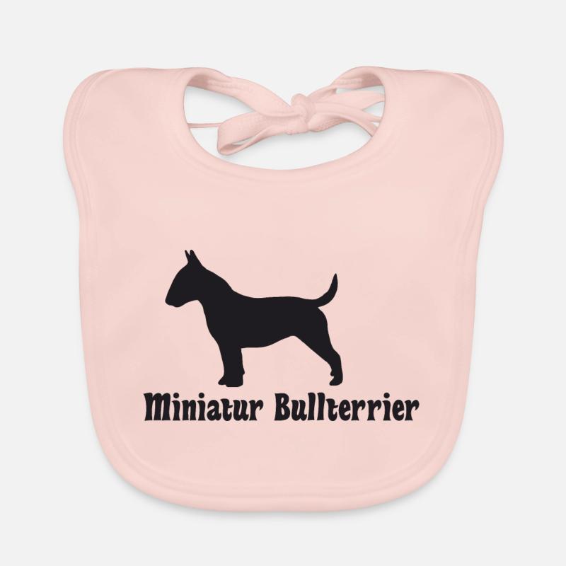 Bullterrier Silhouette Baby Bio-Lätzchen