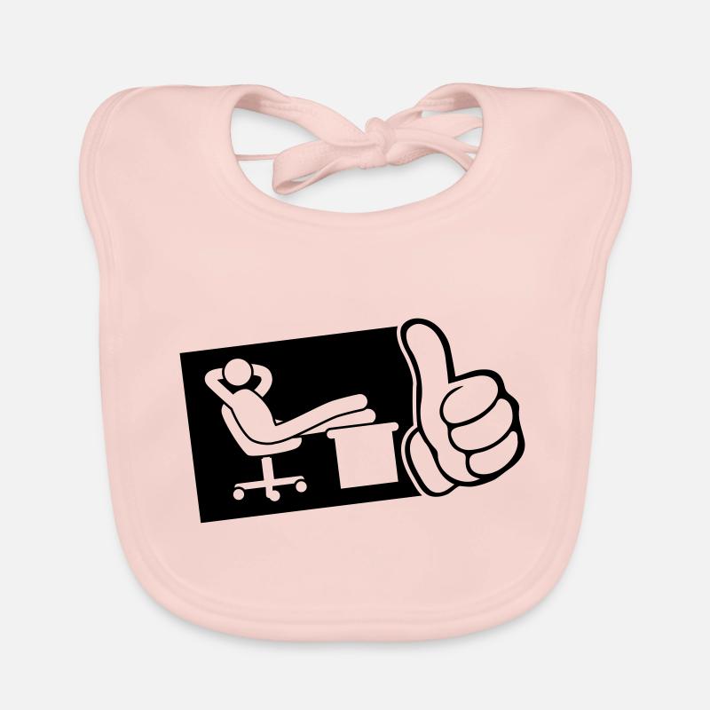 bureau de travail chill thumb Bavoir bio Bébé