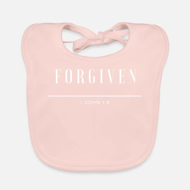 pardonné - Bavoir bio Bébé - rose