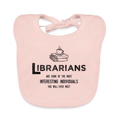 0335 Librarian Cool story Funny Funny - Organic Baby Bibs