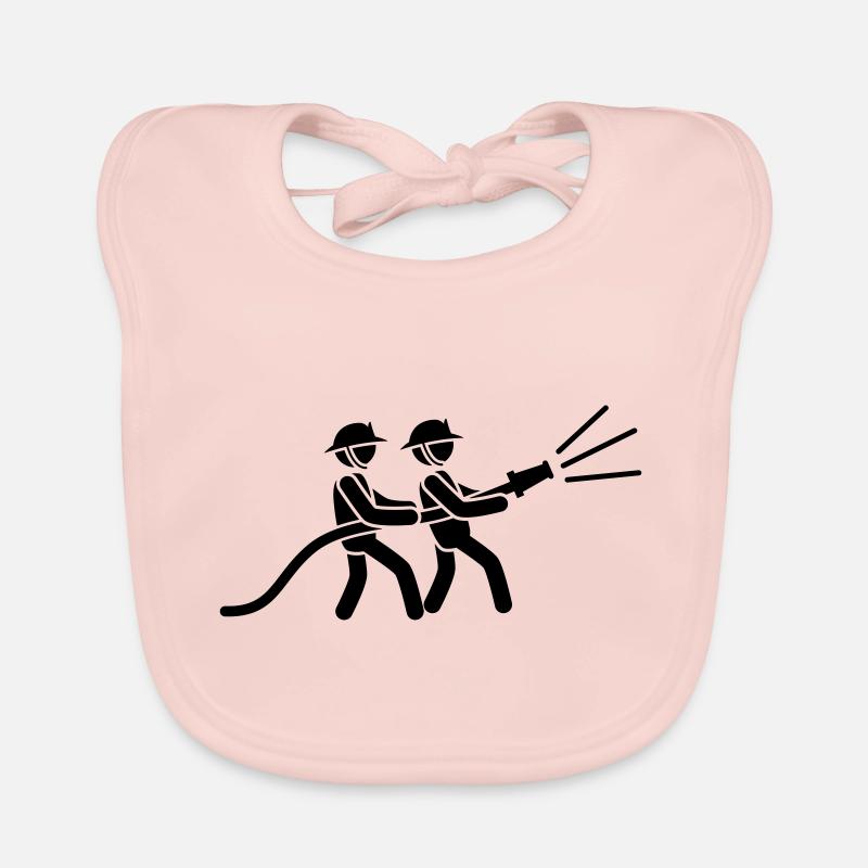 firefighter firefighter icon team Organic Baby Bibs