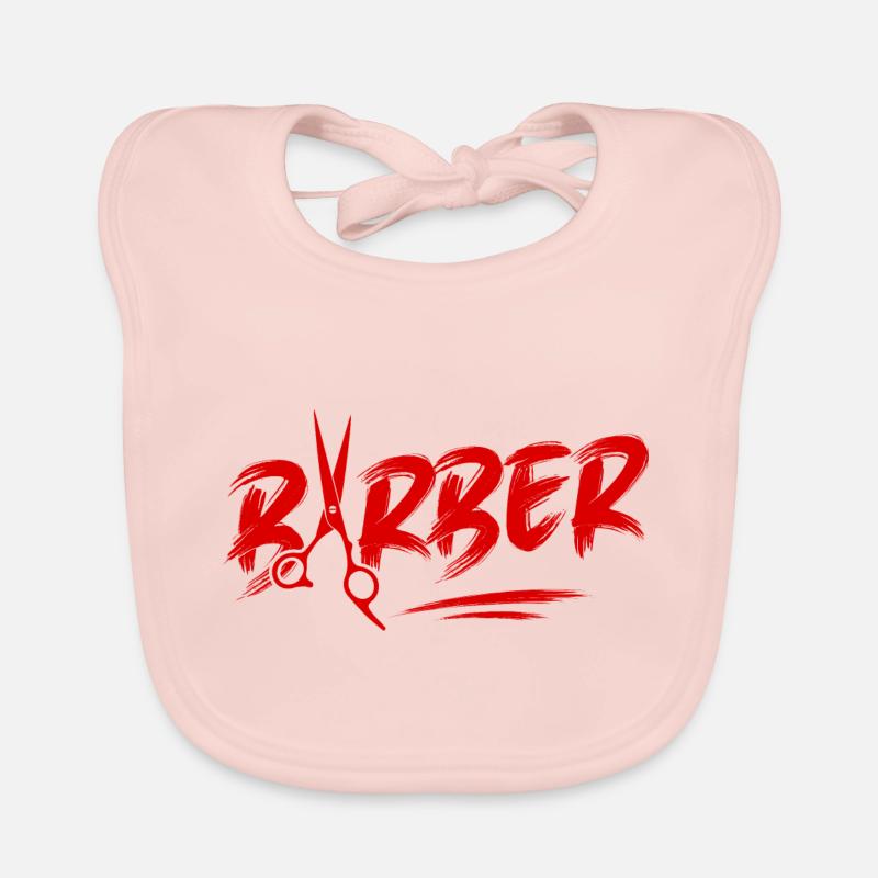 Barber Friseur Symbol Baby Bio-Lätzchen