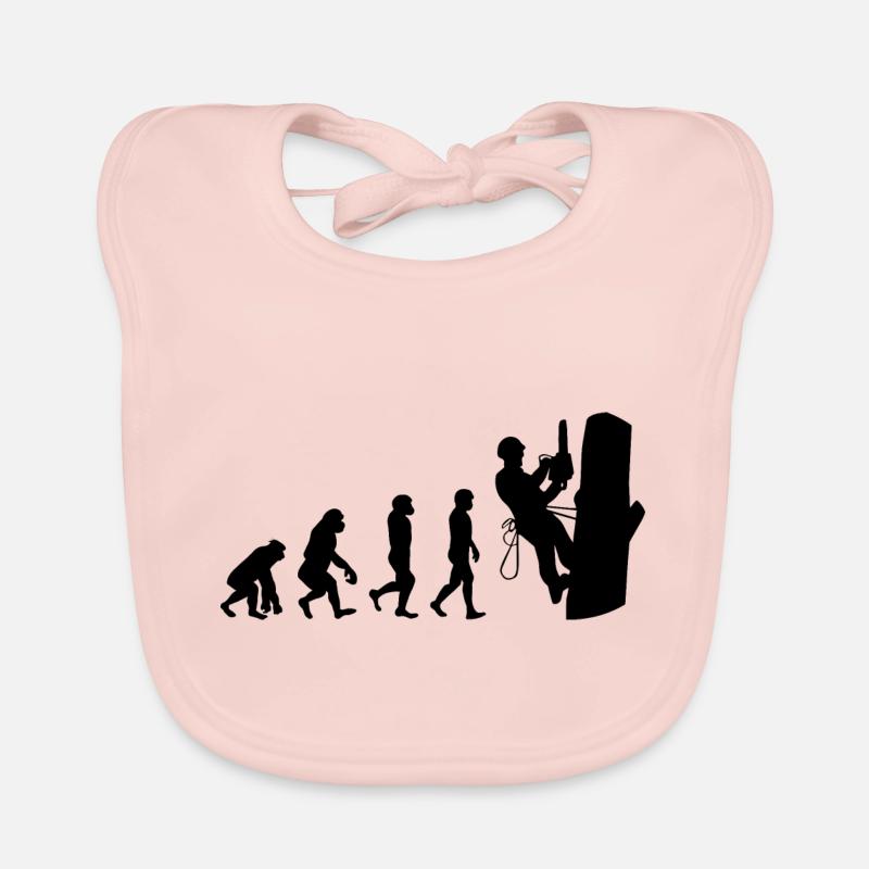 Arboriculteur Grimpeur Escalade Tondeuse Evolution Bavoir bio Bébé