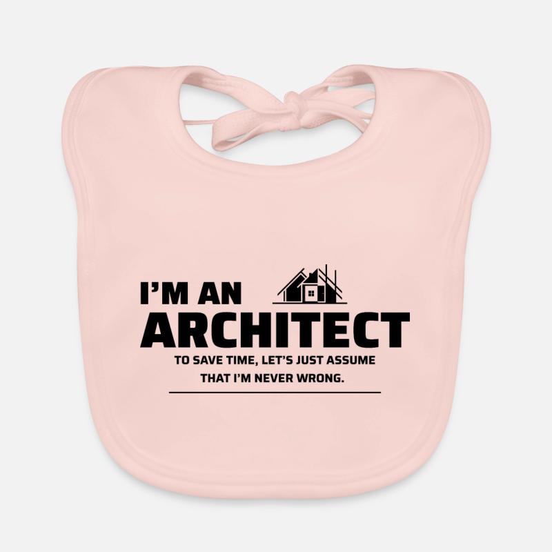 Architecte Étudiant en architecture drôle Bavoir bio Bébé