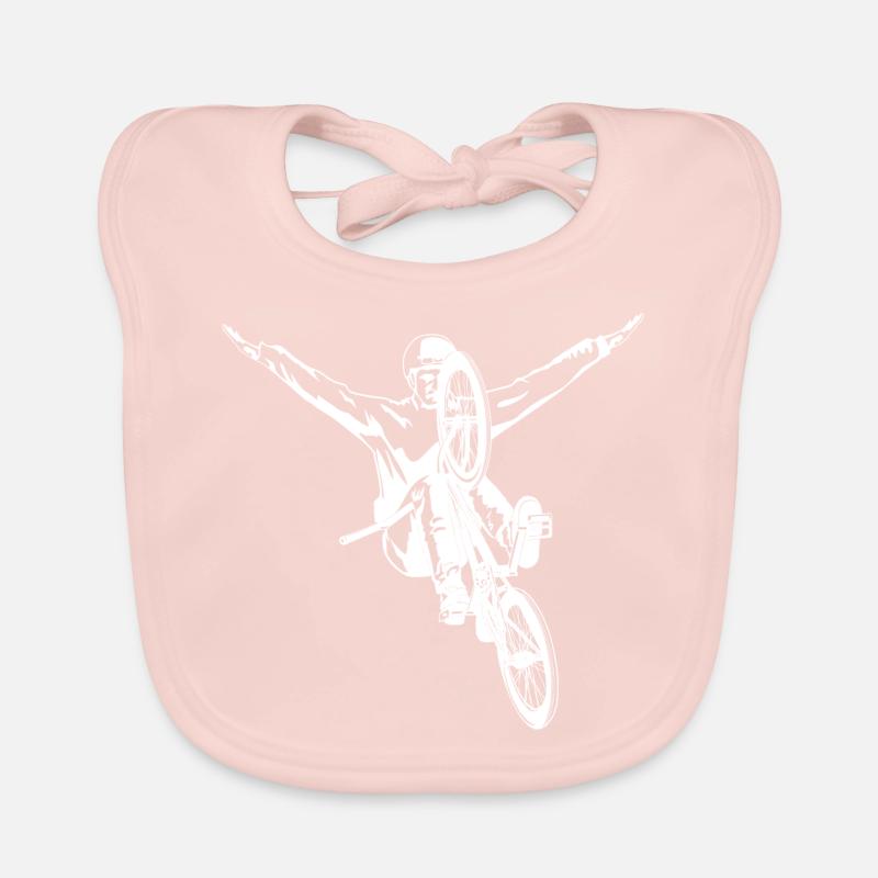bmx - Bavoir bio Bébé - rose