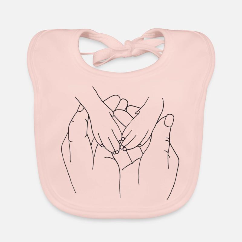 Hand mit Pfote Baby Bio-Lätzchen