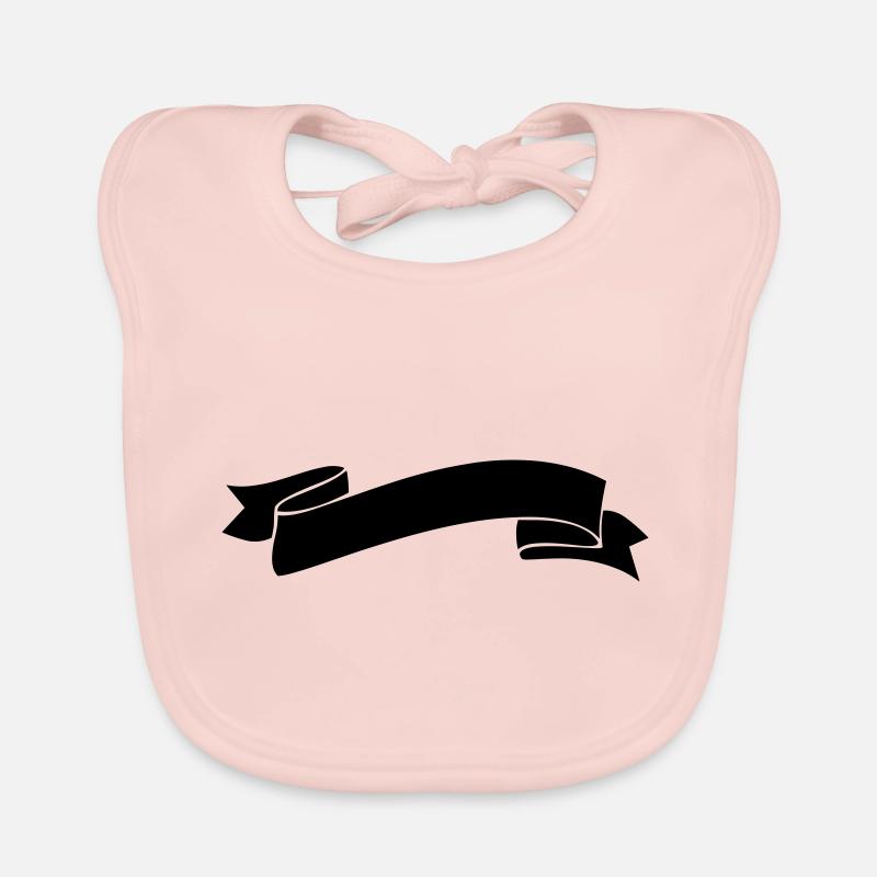 Élément de ruban icône banderole Bavoir bio Bébé