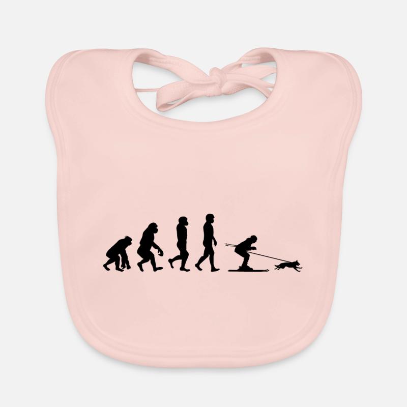 Chien Skijoring Ski Sport d’hiver Evolution Bavoir bio Bébé