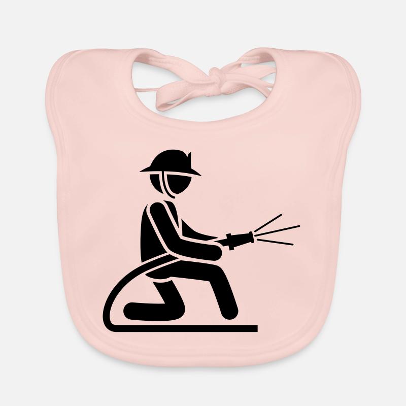 firefighter firefighter icon Organic Baby Bibs