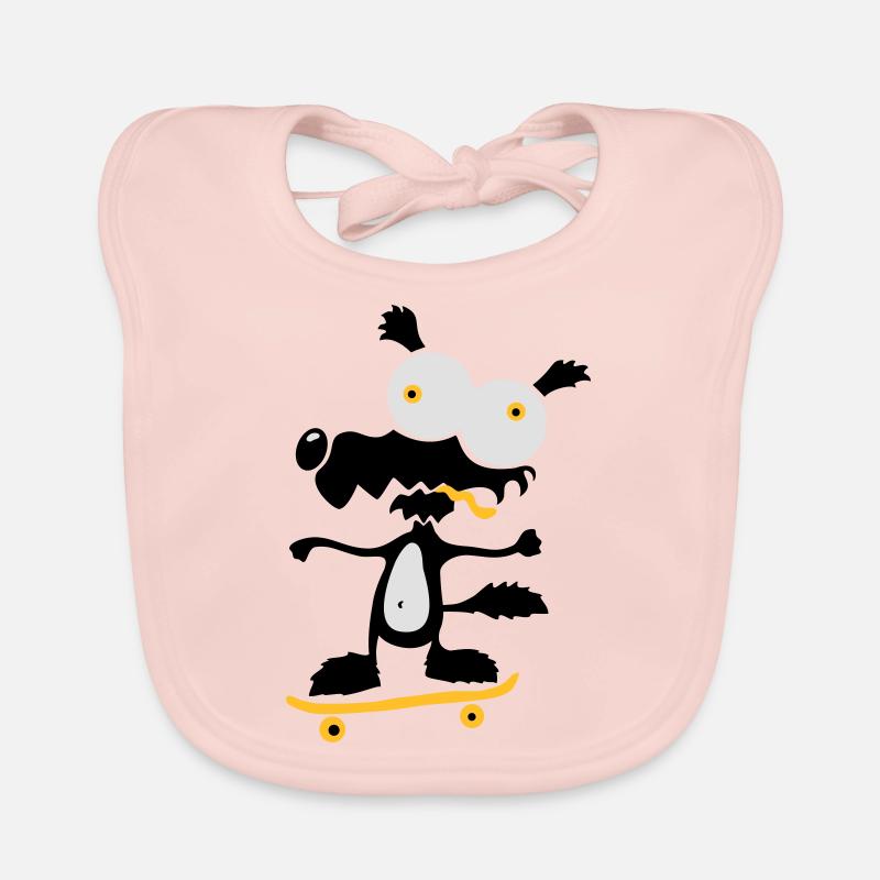 Skate Wolf Organic Baby Bibs