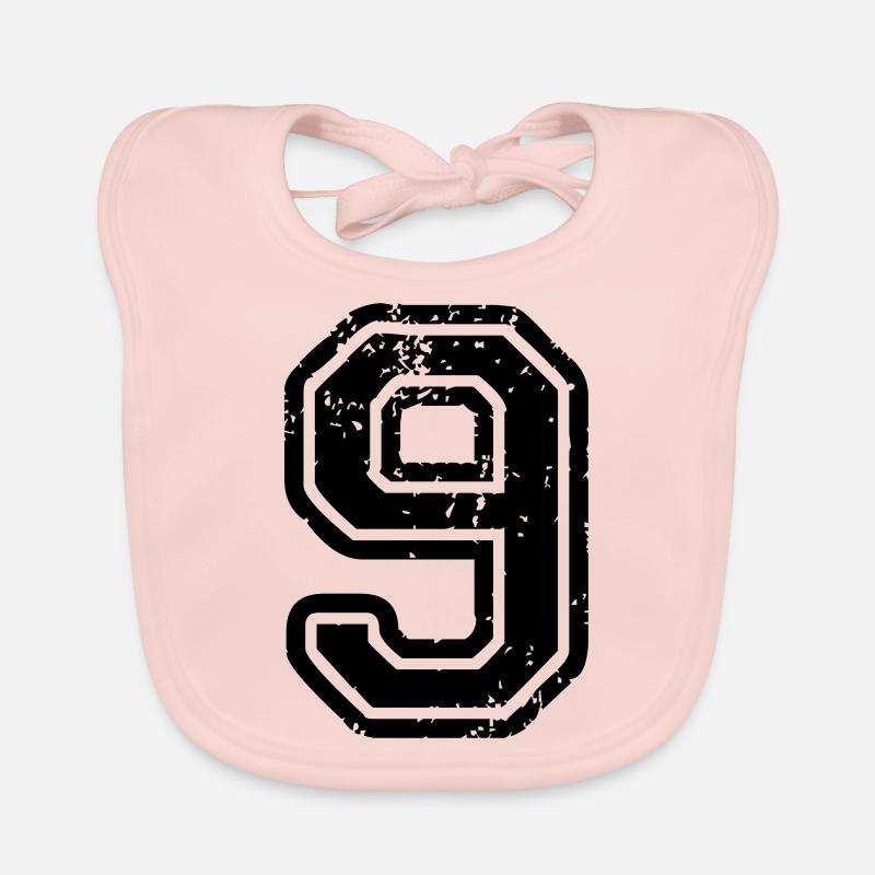 9 - Nummer Baby Bio-Lätzchen