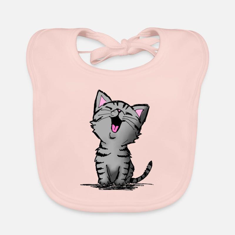 Chat mignon Bavoir bio Bébé