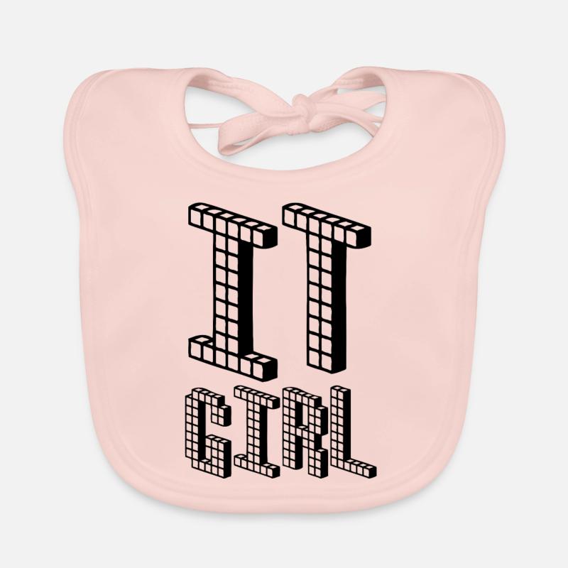 IT Girl | Nerd | | Computers Computer scientist Organic Baby Bibs
