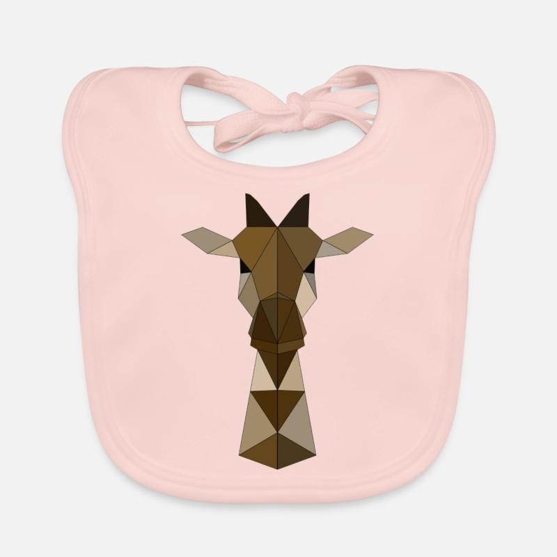 Giraffe geometric Organic Baby Bibs
