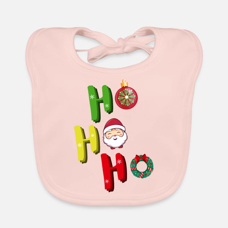 Ho Ho Ho funny Santa claus Baby Bio-Lätzchen