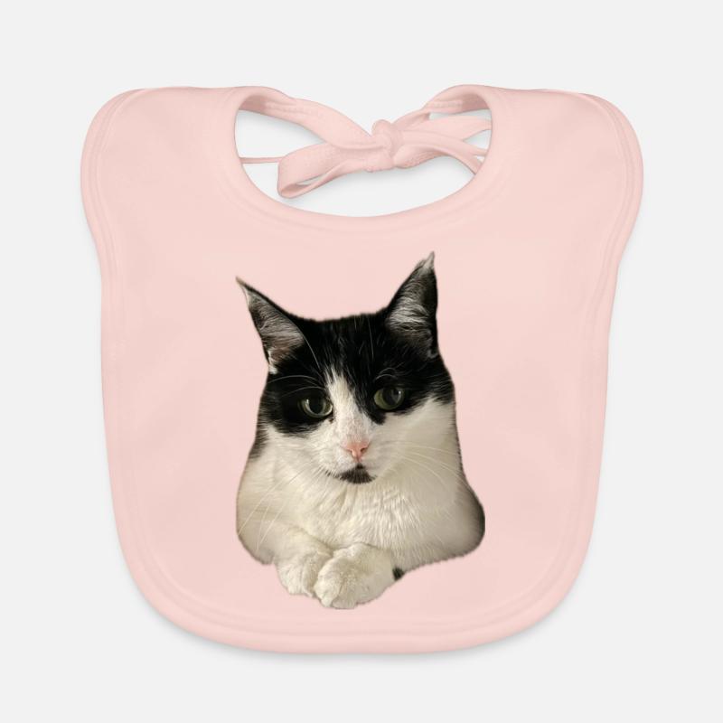 chat chat super mignon Bavoir bio Bébé