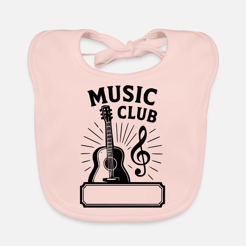 Musikklub - Efternavn Hagesmække af økologisk bomuld