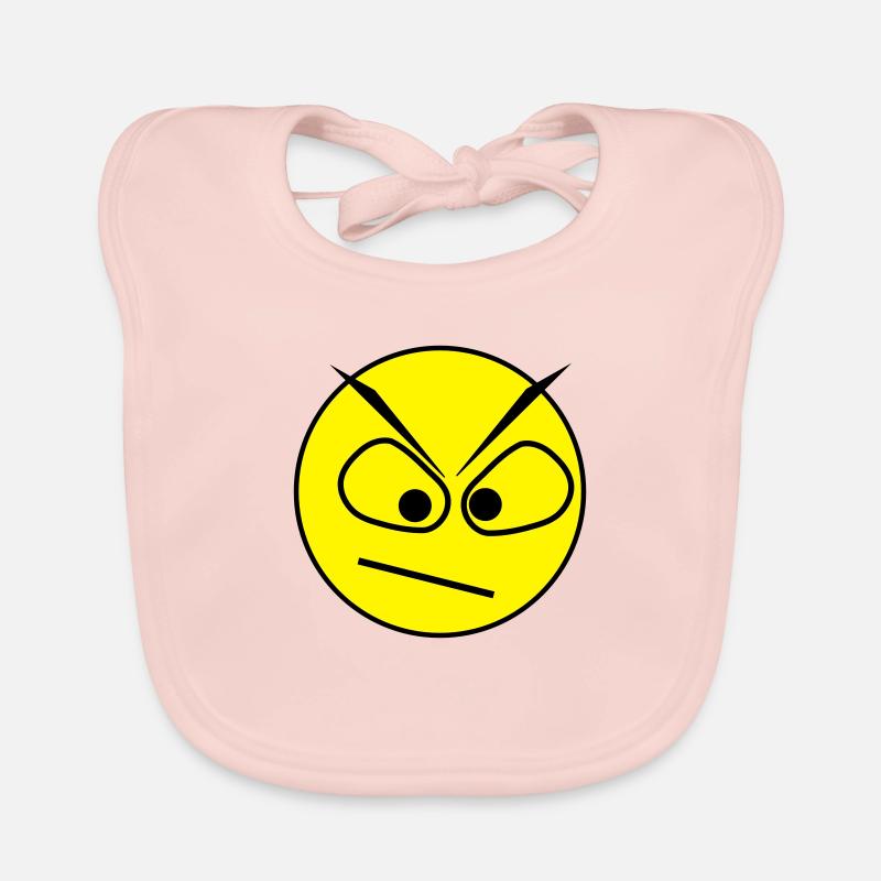 angry face Organic Baby Bibs