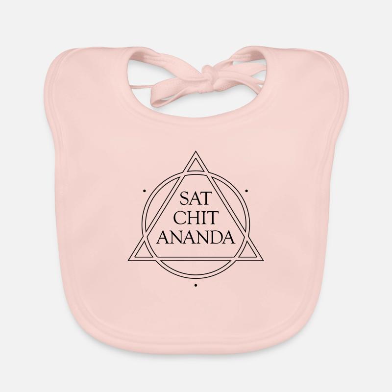SAT CHIT ANANDA vector Baby Bio-Lätzchen