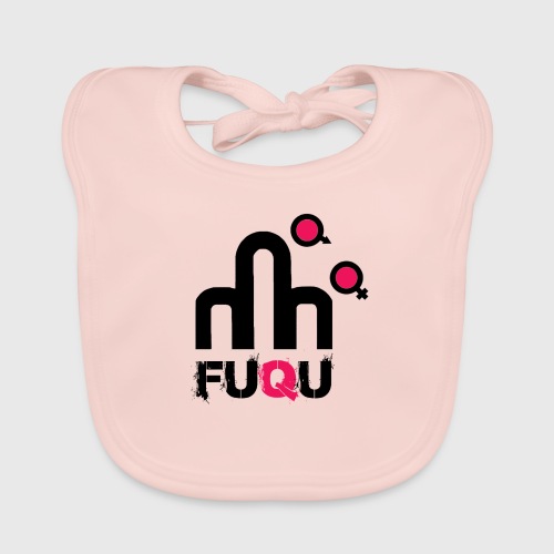 T-shirt FUQU logo colore nero - Bavaglino ecologico per neonato