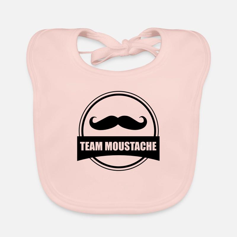 team moustache Bavoir bio Bébé