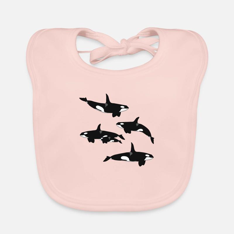 Killer whale range Organic Baby Bibs