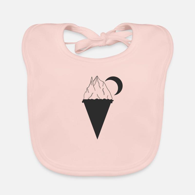 cornet de crème glacée Bavoir bio Bébé