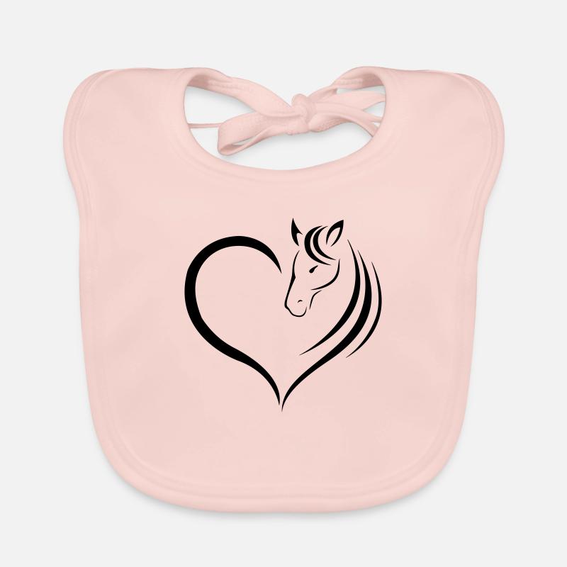L'amour de cheval Bavoir bio Bébé