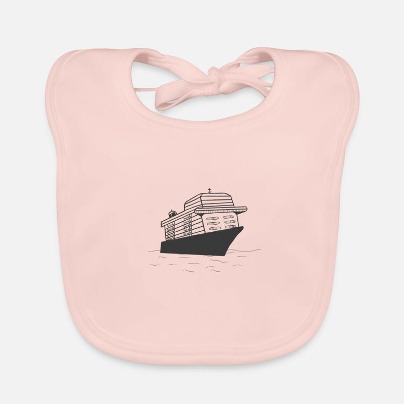 Schiff - Baby Bio-Lätzchen - Rose