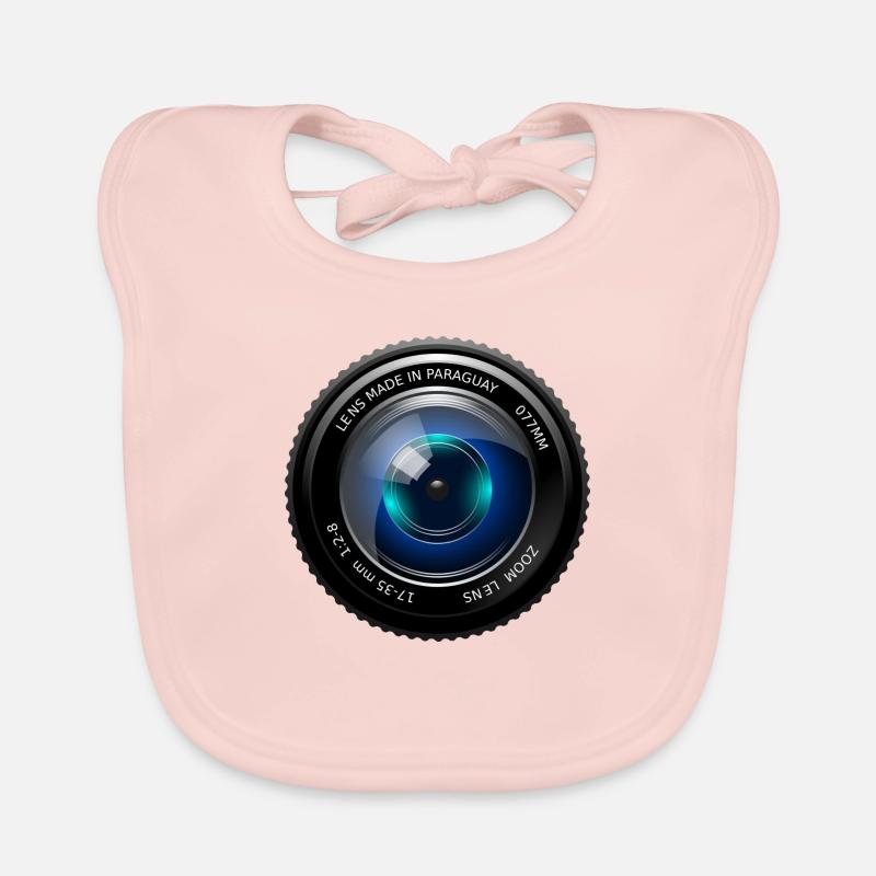 Camera lens Organic Baby Bibs