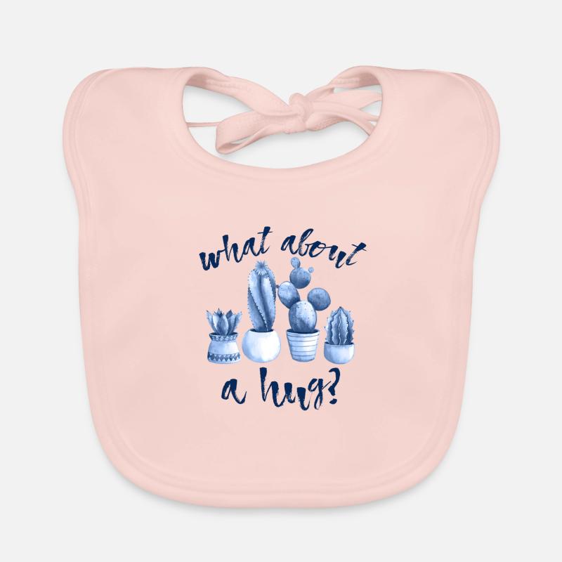 what about a hug? - Baby Bio-Lätzchen - Rose