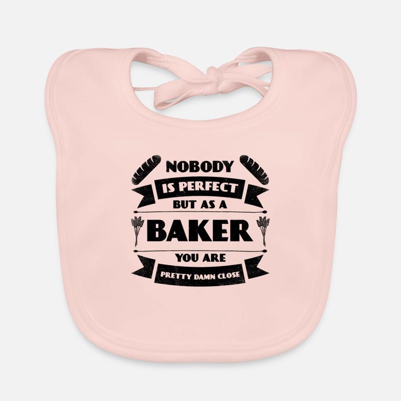 Perfect baker bakery bread baking pastry Organic Baby Bibs