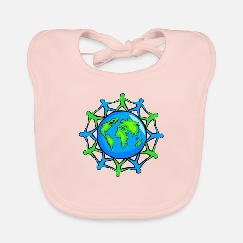 Welt Gemeinschaft - Baby Bio-Lätzchen - Rose